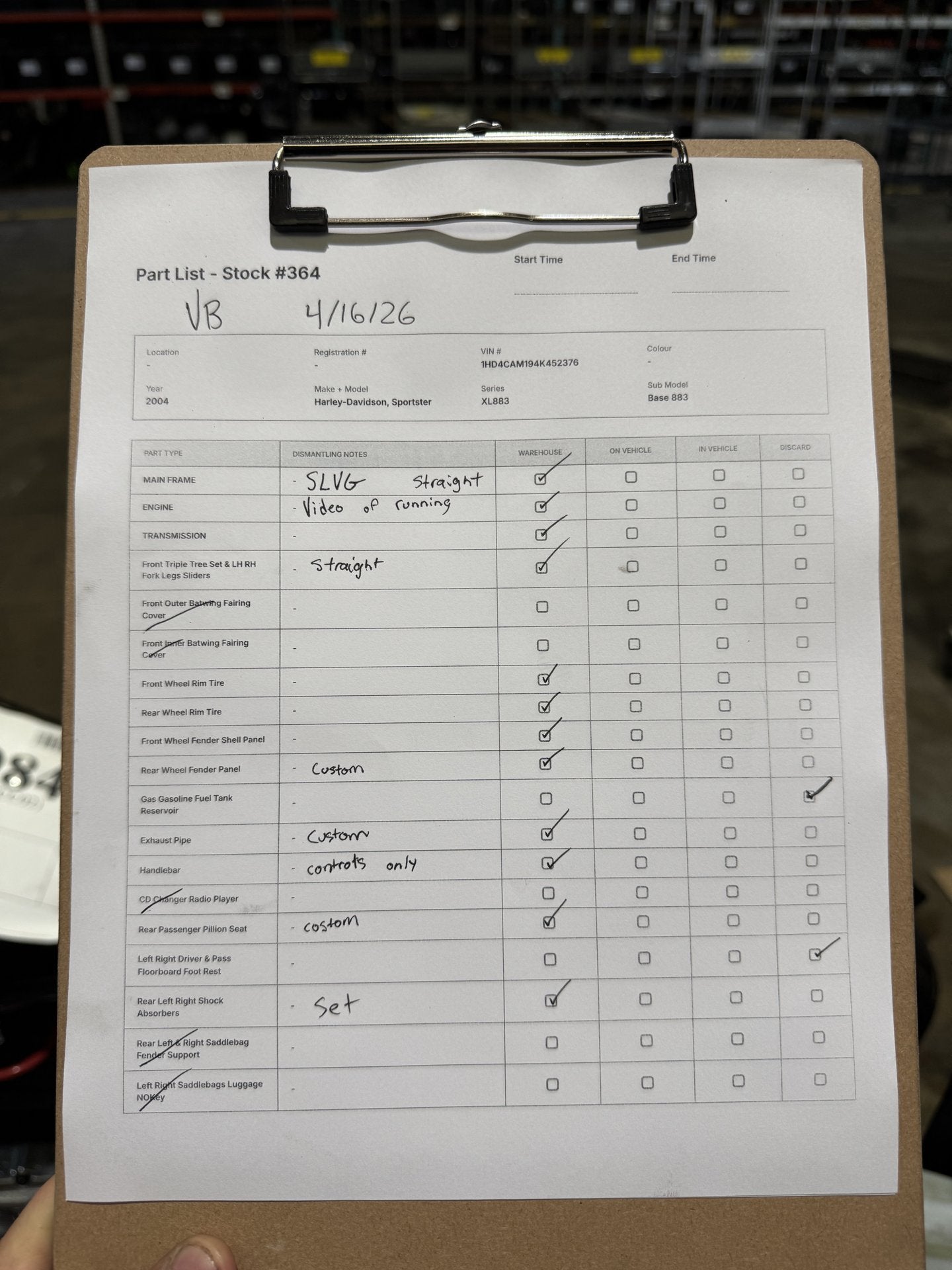 364 2004 Harley-Davidson Sportster Base 883