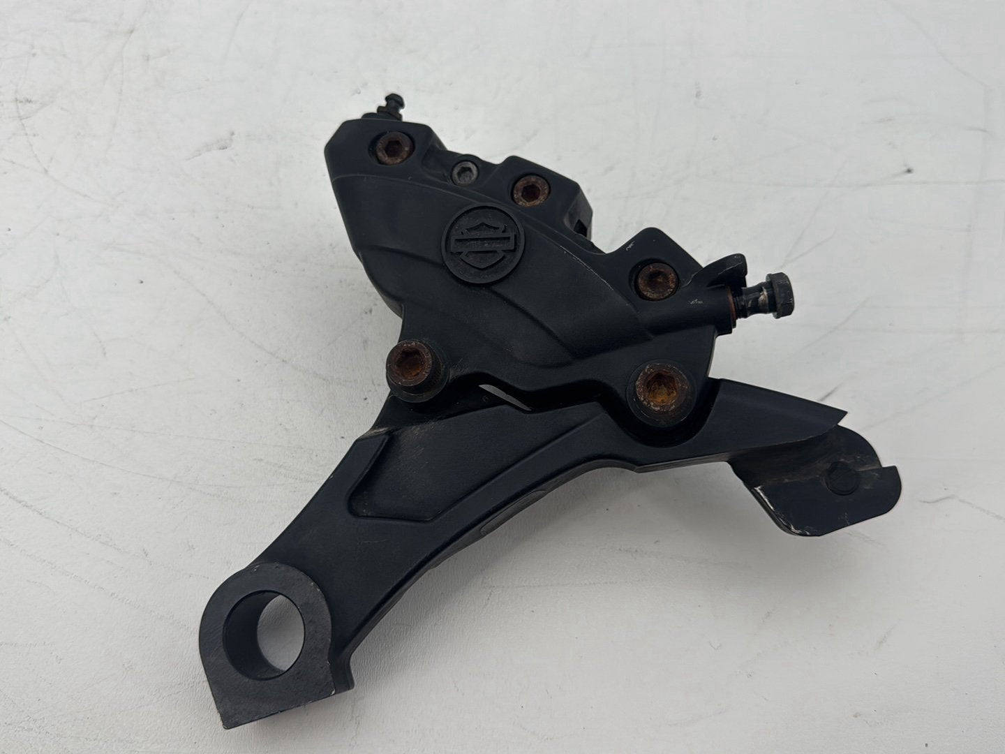 2008 Harley Touring FLHT Electra Glide OEM Rear Back Brake Caliper w/ Bracket