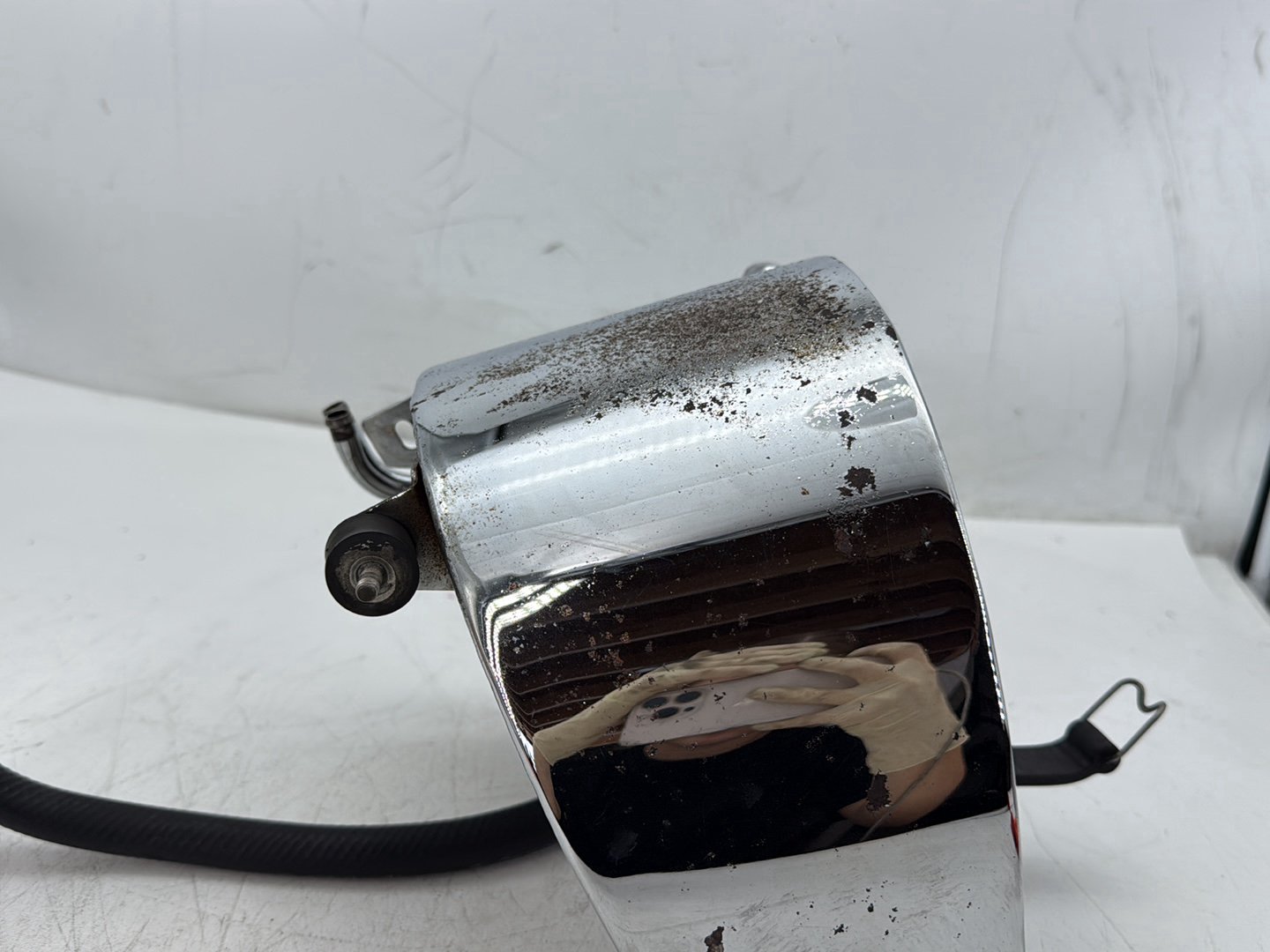 1998 Harley Softail Custom FXSTC OEM Oil Tank Reservoir Bottle Canister & Dipstick