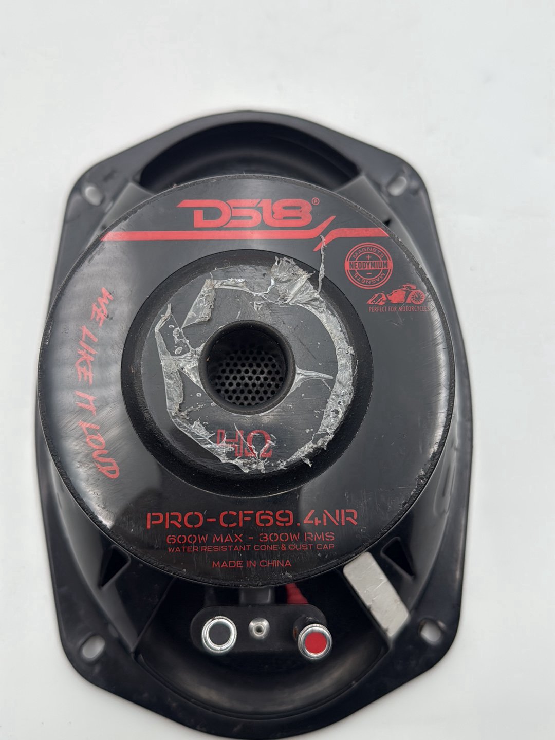 2007 - 2017 Harley-Davidson Dyna Switchback Front 1 Sound Audio Speaker PRO-CF69.4NR