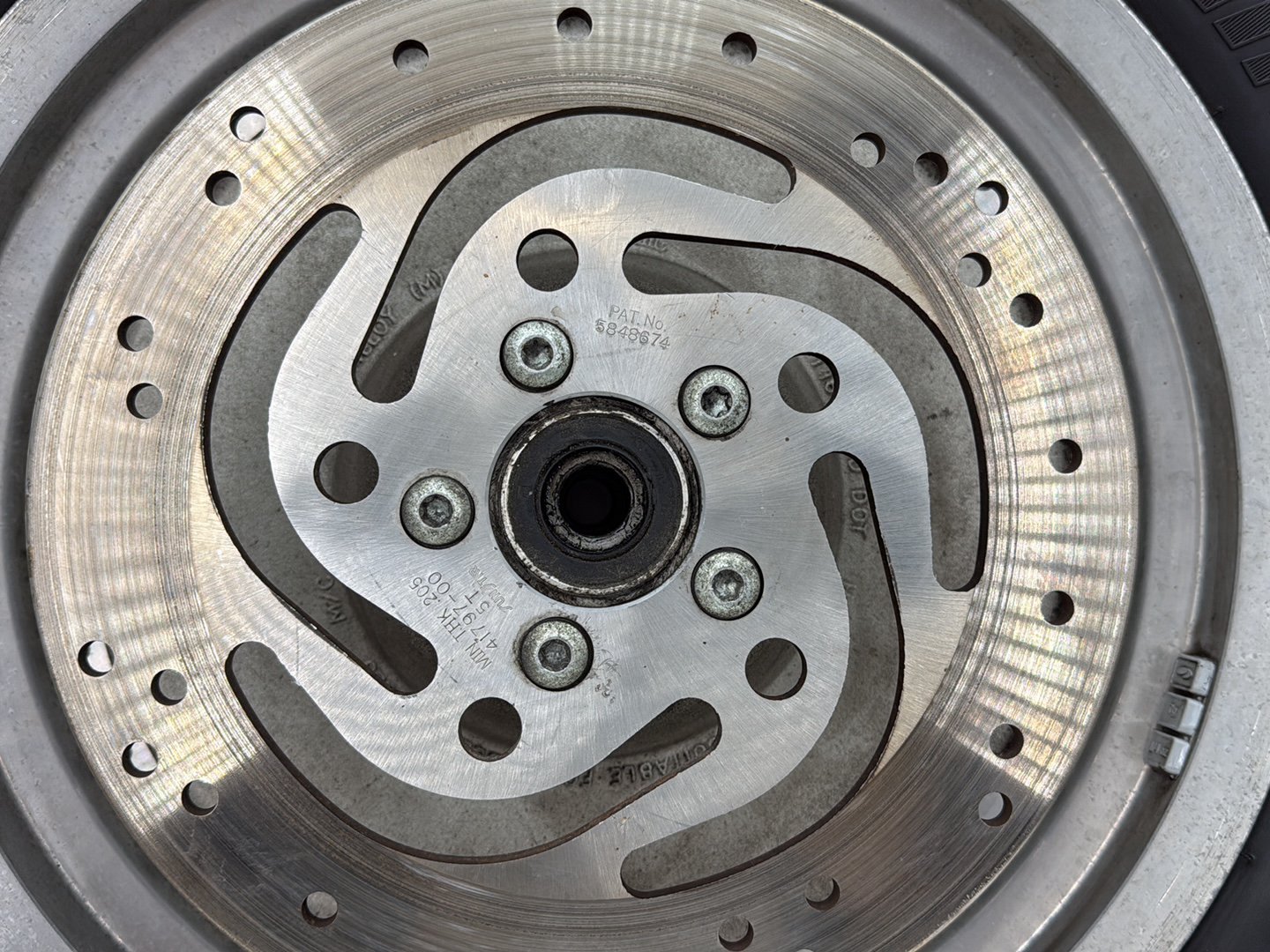 1997 Harley Softail FLSTC Heritage Classic OEM Rear Wheel Rim Tire 130/90B16 16"