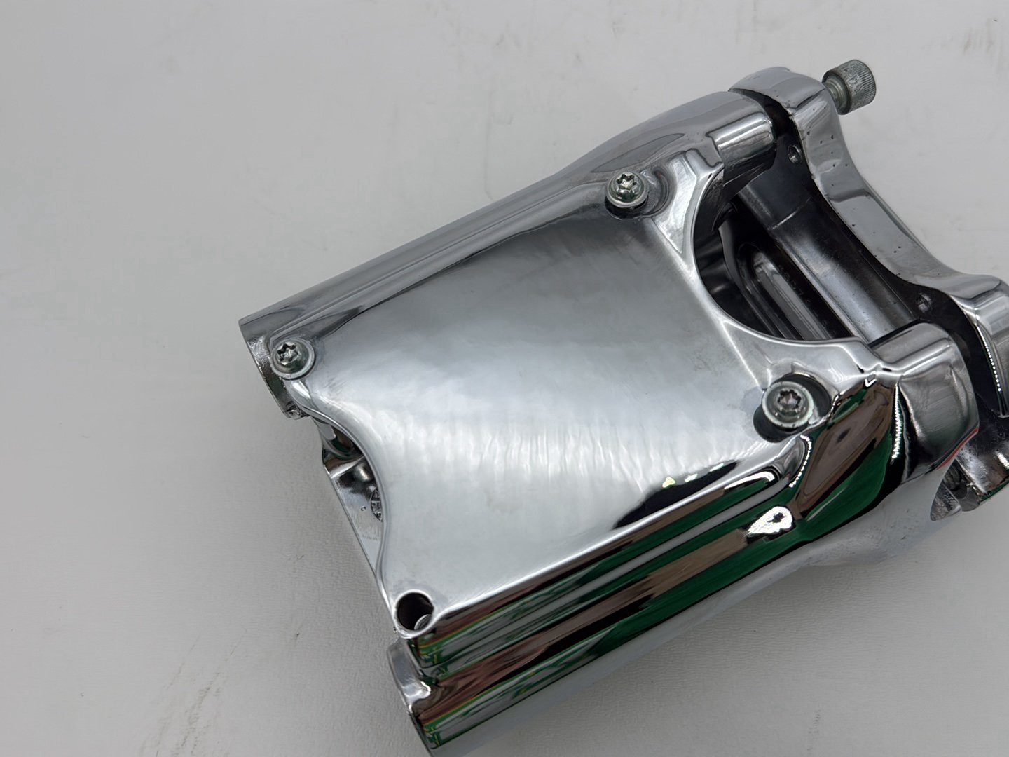2003 Harley Sportster XL1200C Anniversary Front Handlebar Riser Top Clamp Chrome