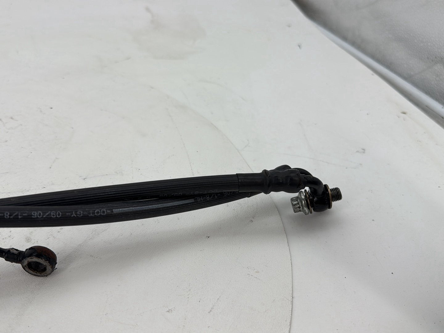 2007 Harley Street Glide Touring FLHX OEM Front Brake Hose Line Pipe