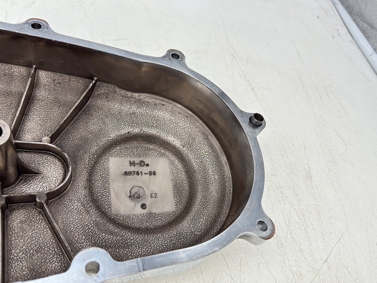 2012 Harley Dyna Super Glide Custom FXDCI OEM Outer Primary Clutch Cover