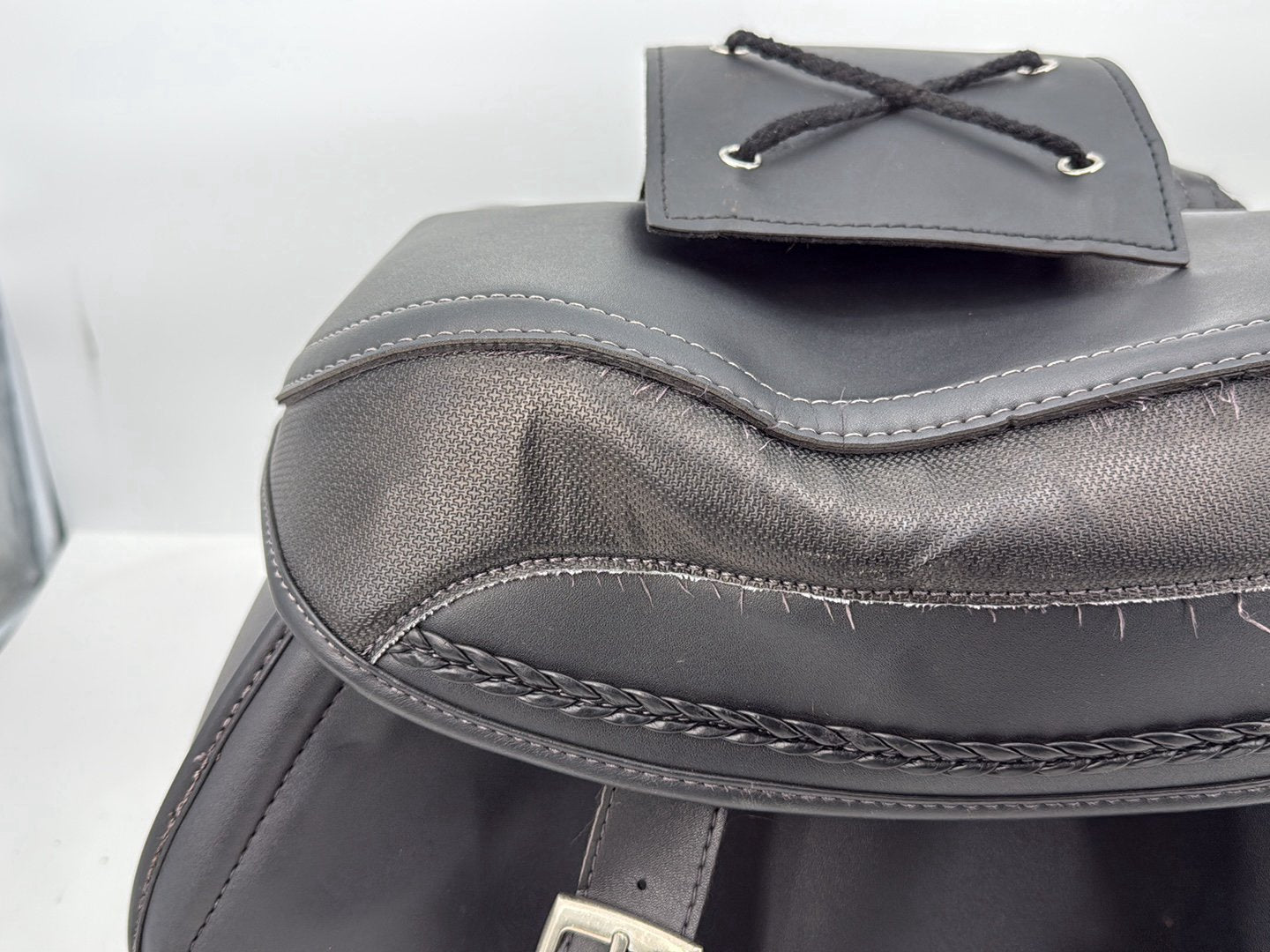 2004 - 2013 Harley-Davidson Sportster 883 Custom Rear Left Right Saddlebags Luggage Leather KEMI-MOTO