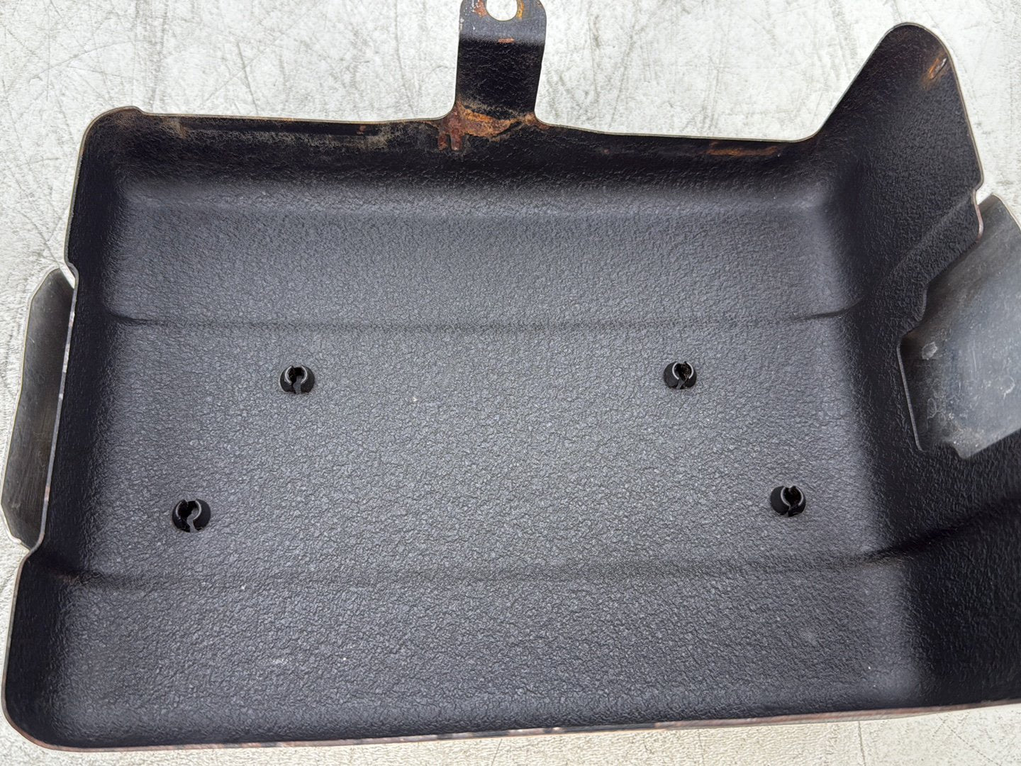 2007 Harley Dyna Street Bob FXDBI OEM Lower Battery Tray Stay Box Cover Panel