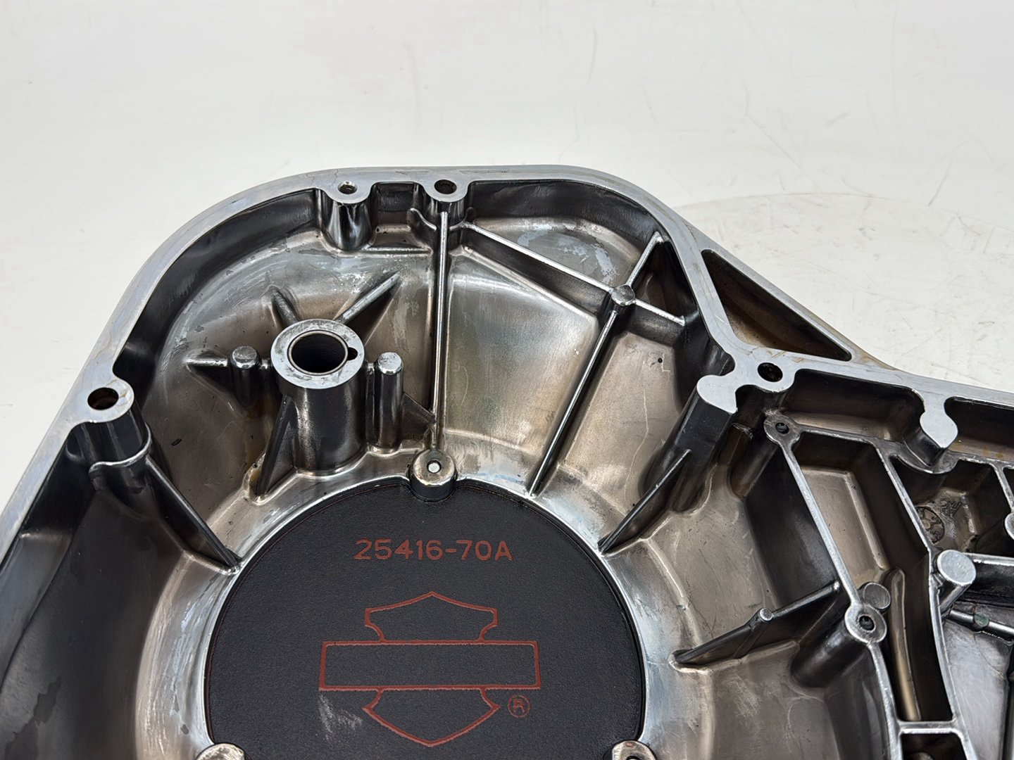 95 Harley Touring Electra Glide Classic Outer Primary Clutch Cover Golden Eagle