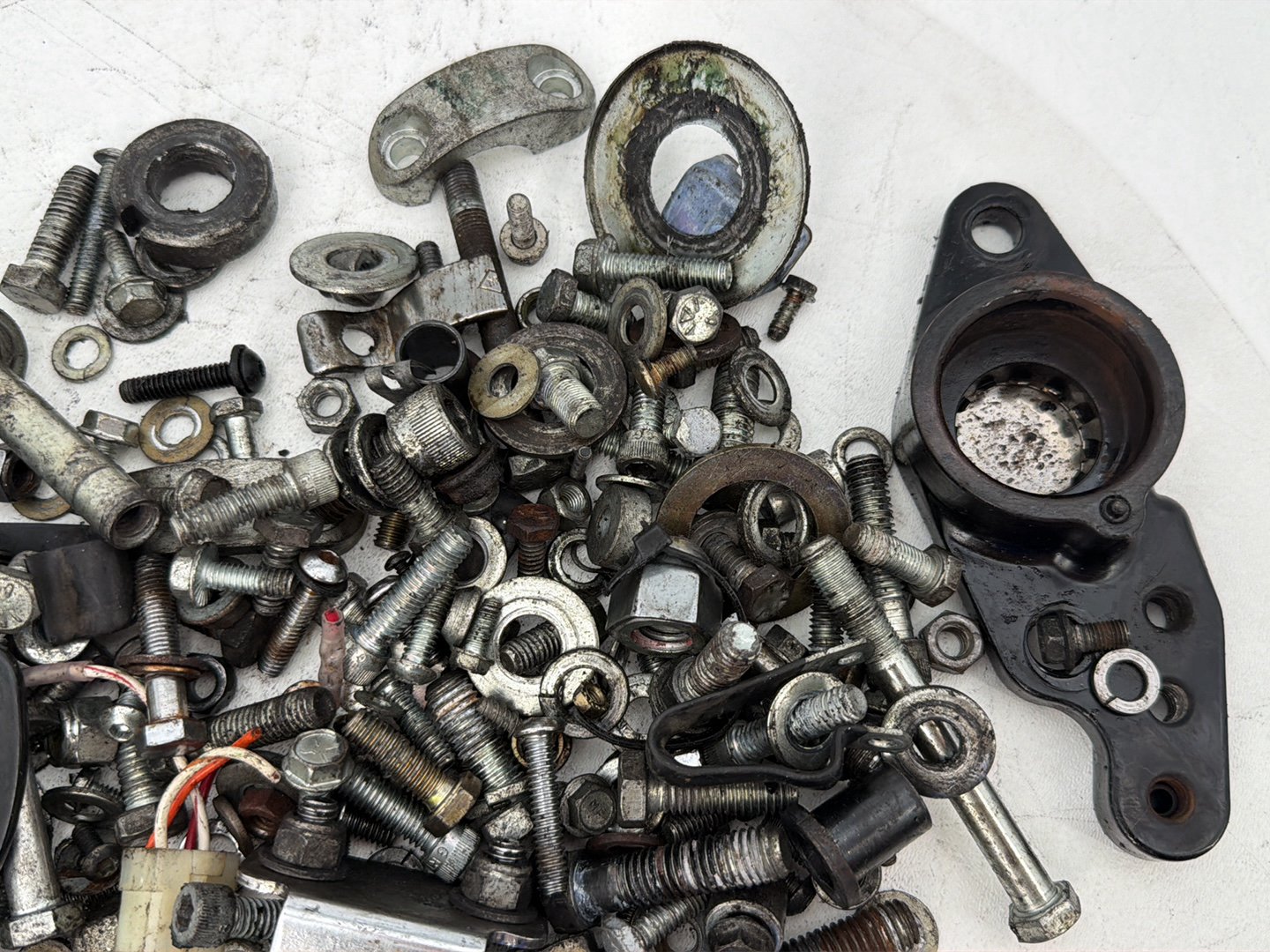 1984 - 1998 Harley-Davidson Touring Electra Glide Classic Hardware Bolts Nuts & Brackets w/ Left Right Fork Swingarm Brackets