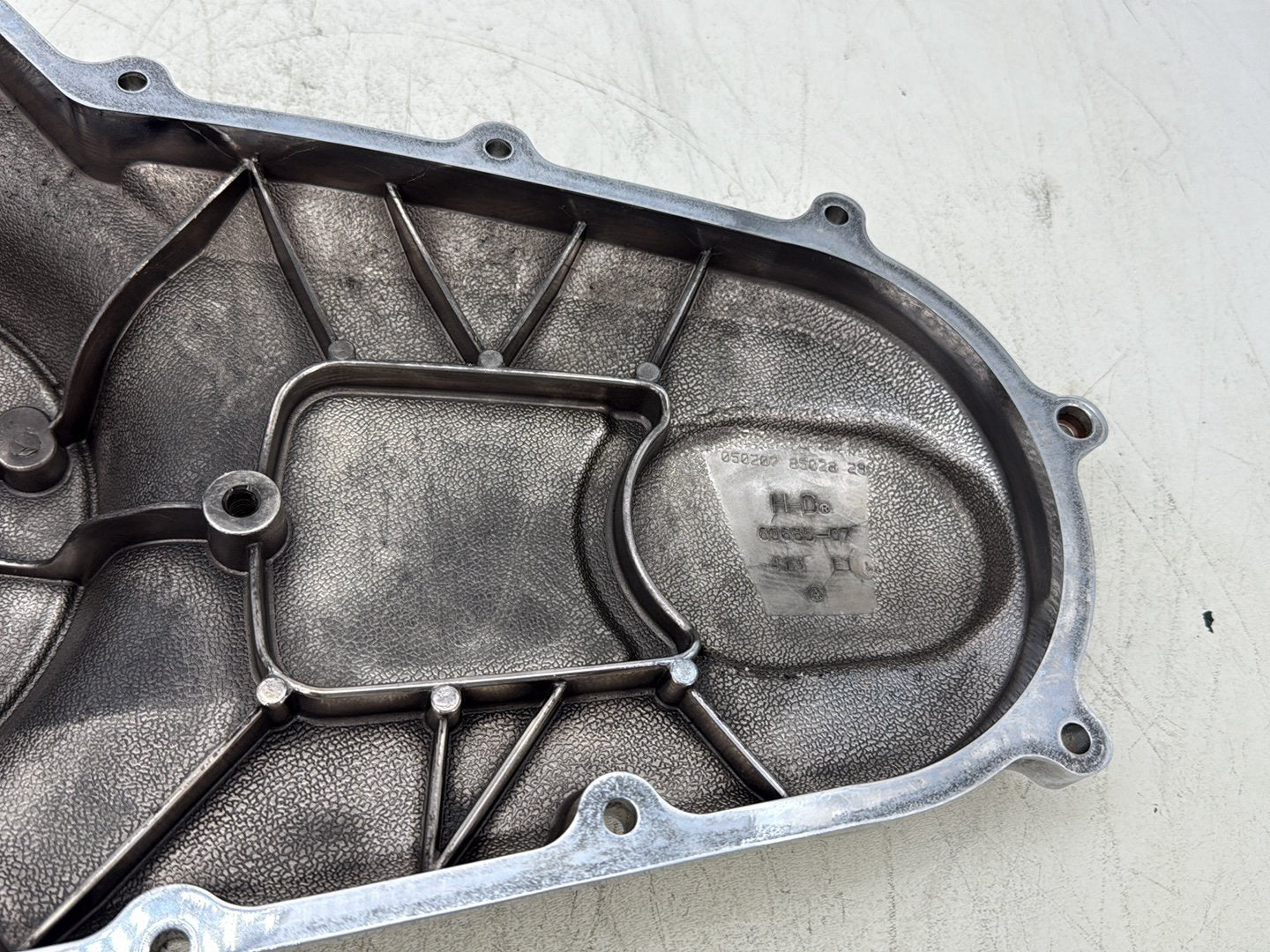 2007 Harley Touring FLHTC Electra Glide Classic OEM Outer Primary Clutch Cover