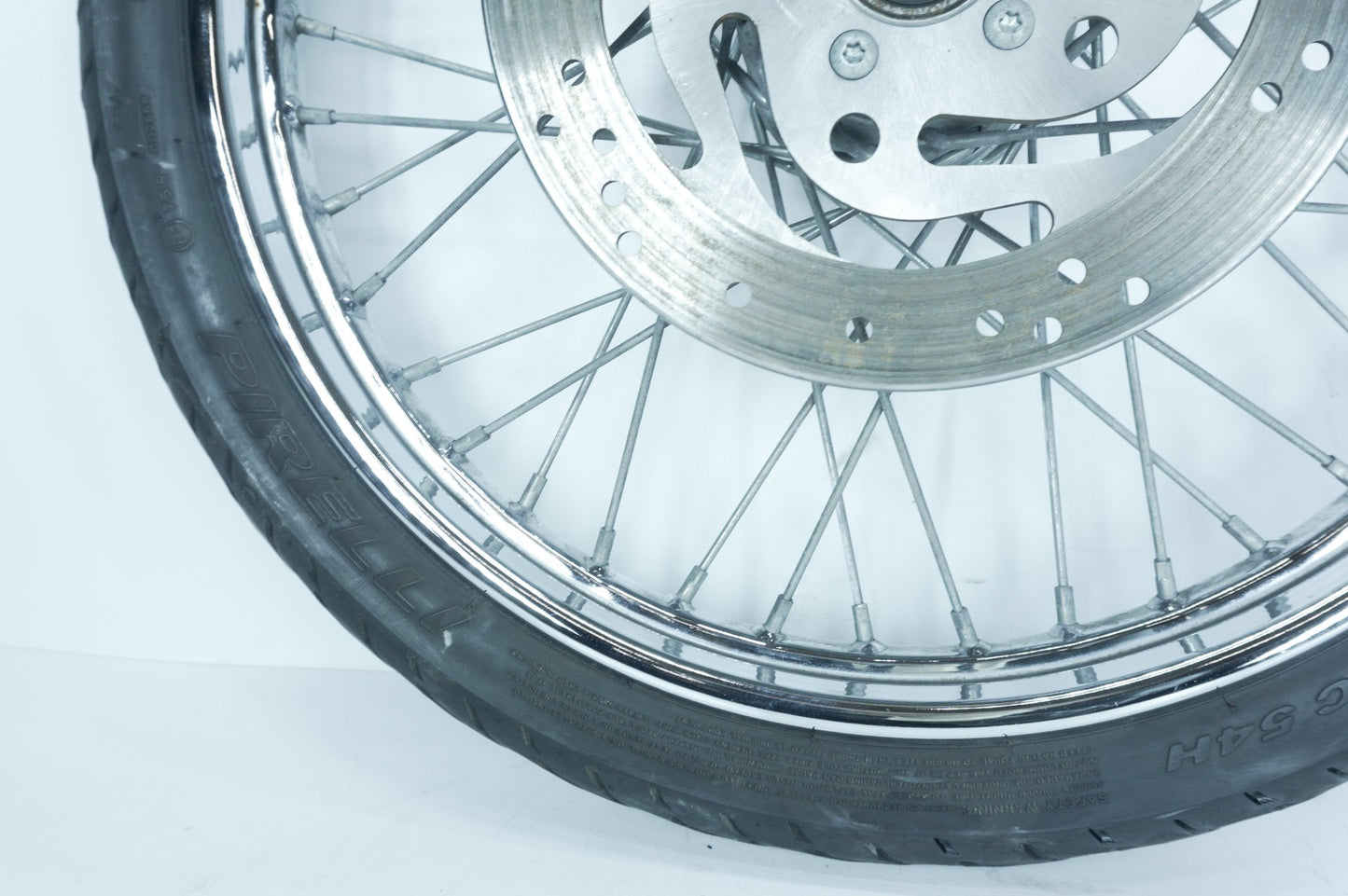 01 Harley Softail FXSTB Night Train OEM Front Wheel Rim Tire Spoked MH90-21 21"