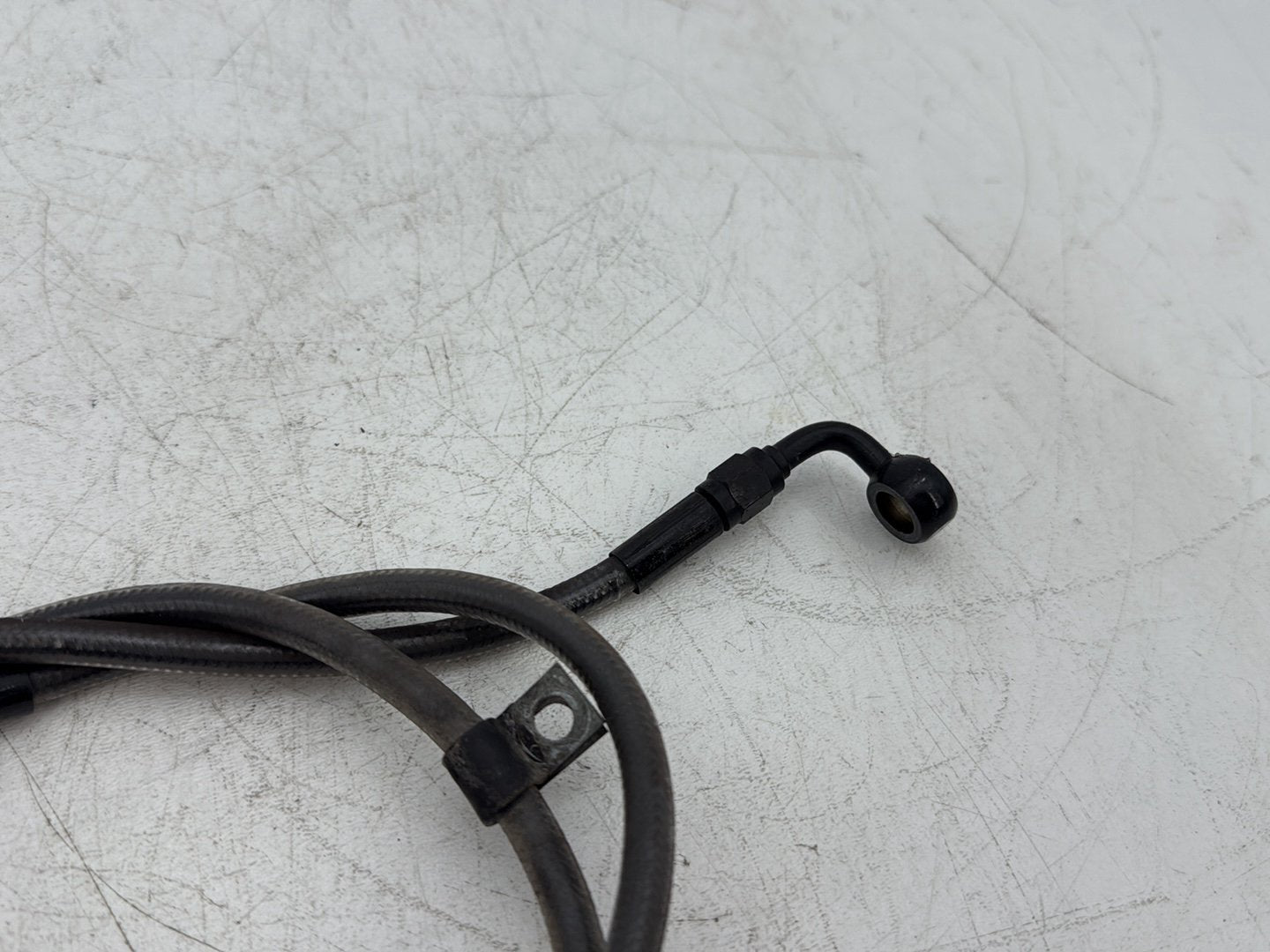 2005 Harley Dyna FXDWG Wide Glide OEM Front Brake Hose Line Pipe