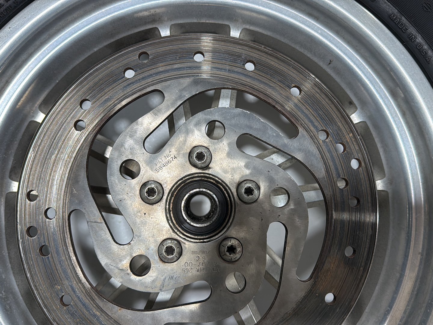2006 Harley Dyna Super Glide Custom FXDCI OEM Front & Rear Wheel Rim Tire