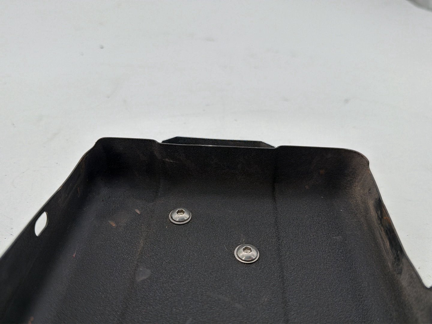 2008 Harley Dyna Fat Bob FXDF OEM Lower Battery Tray Stay Box Cover Panel