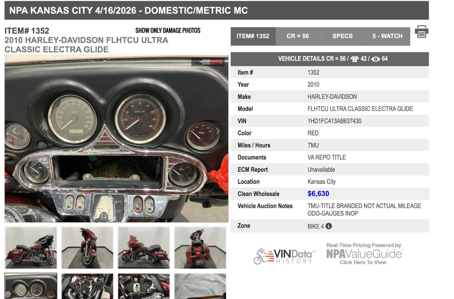 2010 Harley-Davidson Touring Electra Glide Ultra