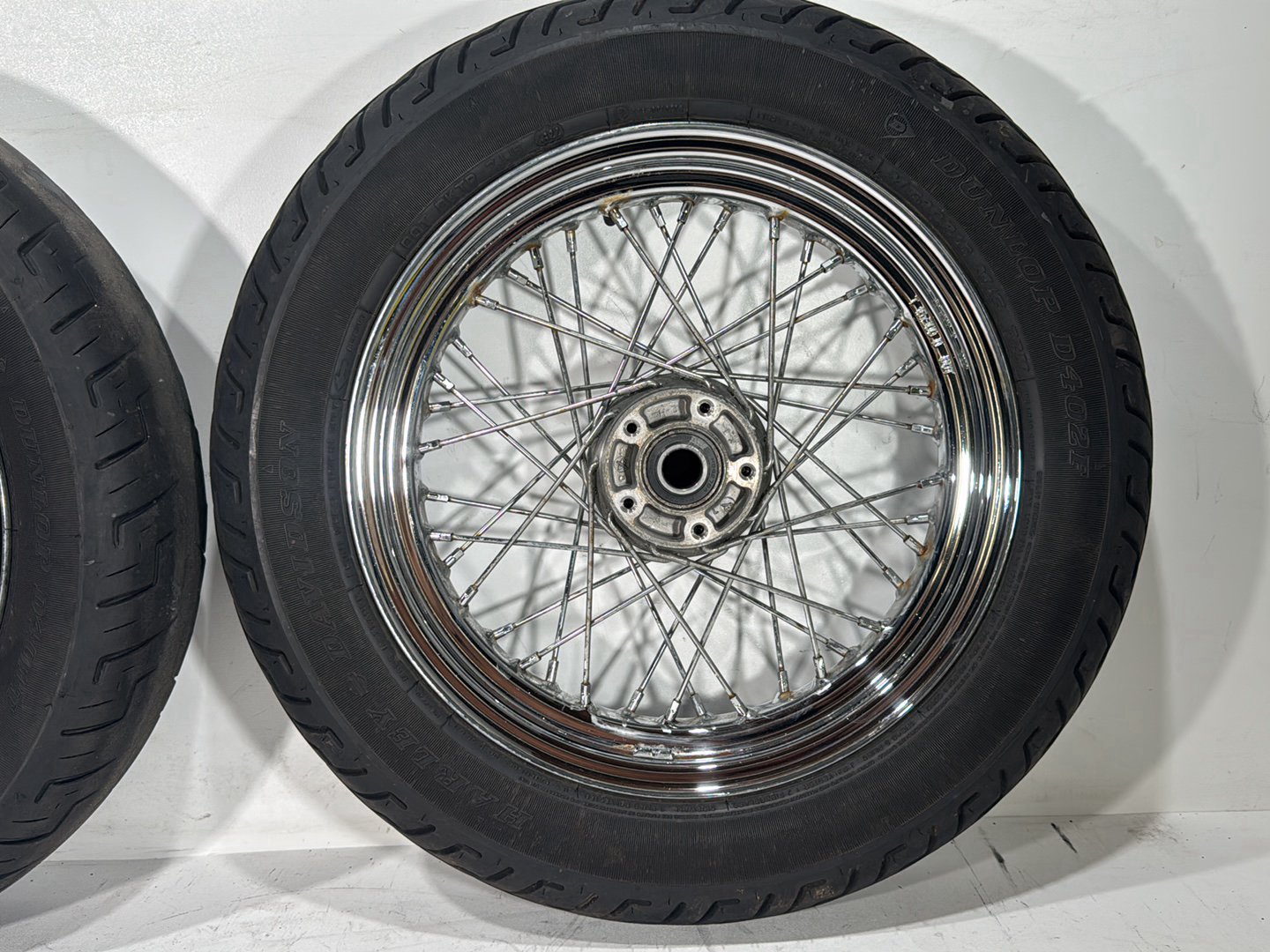2013 Harley Heritage Softail Classic FLSTC OEM Front Rear Wheel Rim Tire Spoked