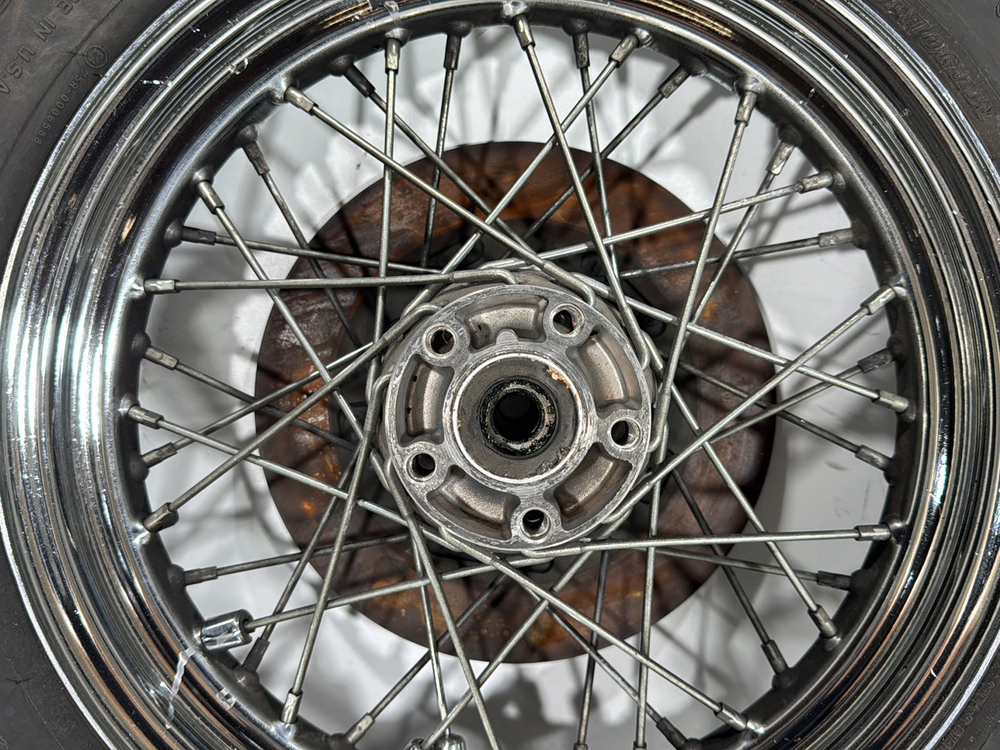1998 Harley Road King Touring FLHRCI Classic OEM Rear Wheel Rim Tire Spoked