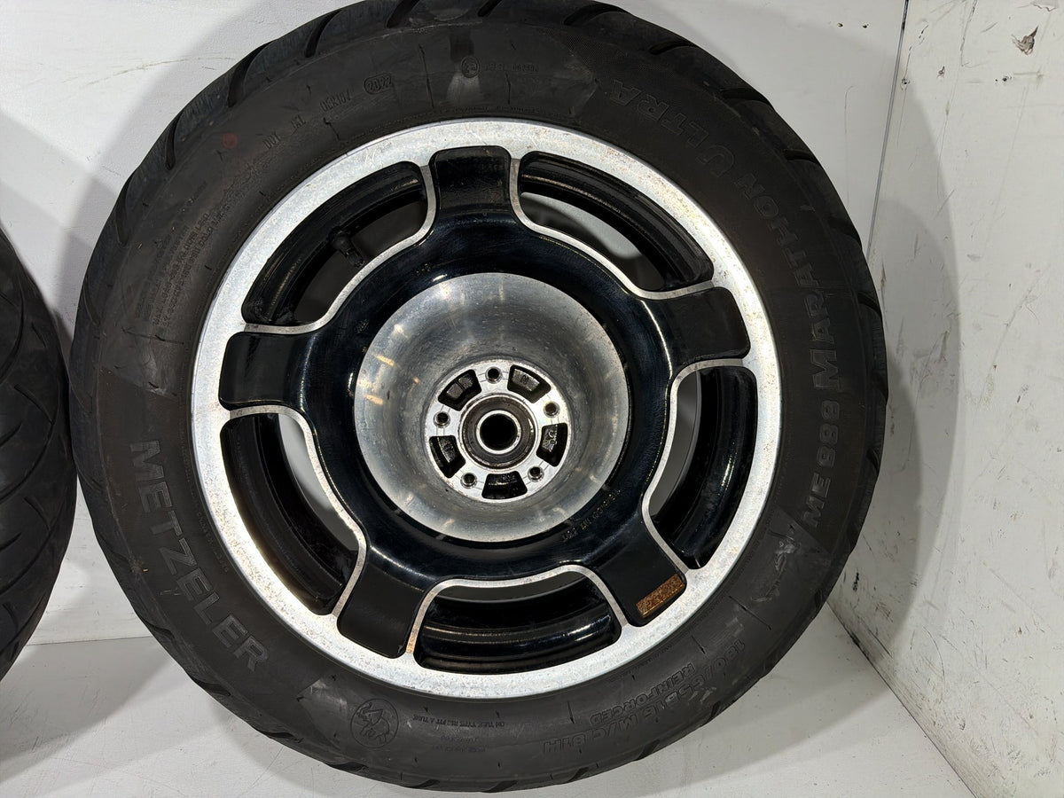 2009 Harley Street Glide Touring FLHX OEM Front & Rear Wheel Rim Tire 17" 16"