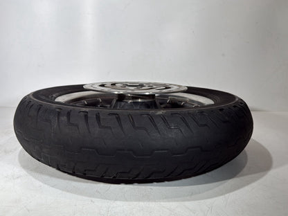 1999 - 2006 Harley-Davidson Touring Road King Police Front Wheel Rim Tire MT90B16 72H, Dunlop, 16"