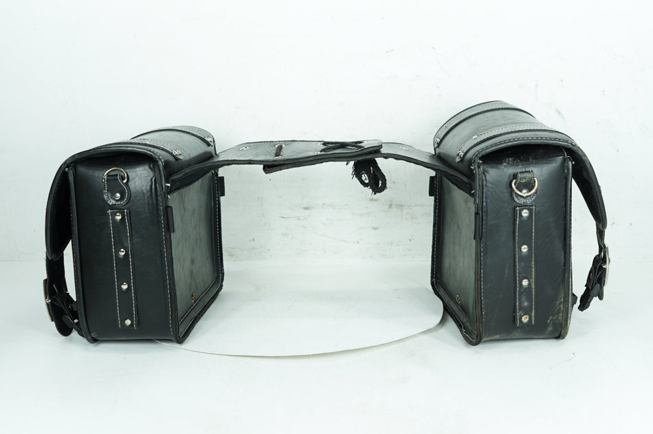 2012 - 2026 Harley-Davidson Sportster Iron 883 Rear Left Right Saddlebags Luggage Leather QINGROCK