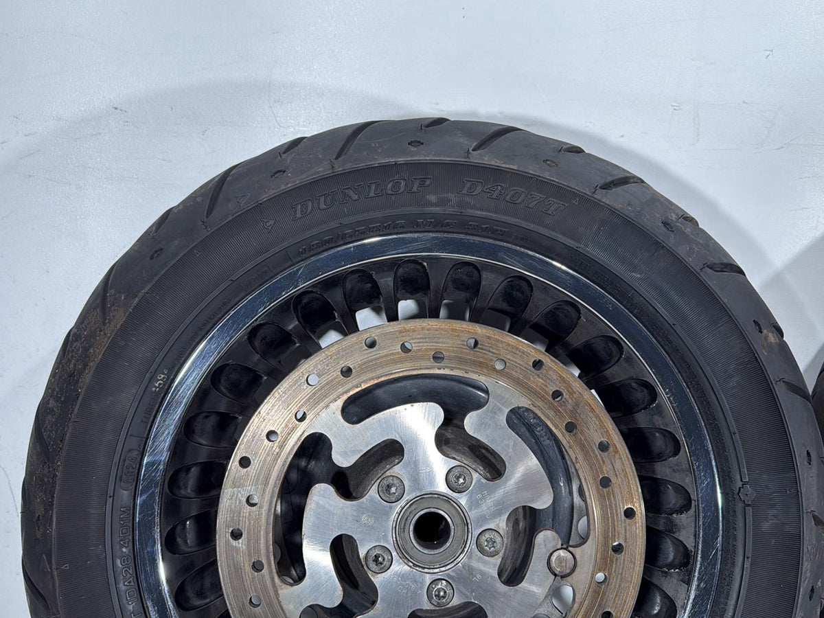 2010 Harley Electra Glide Touring Ultra OEM Front & Rear Wheel Rim Tire 16" 17"