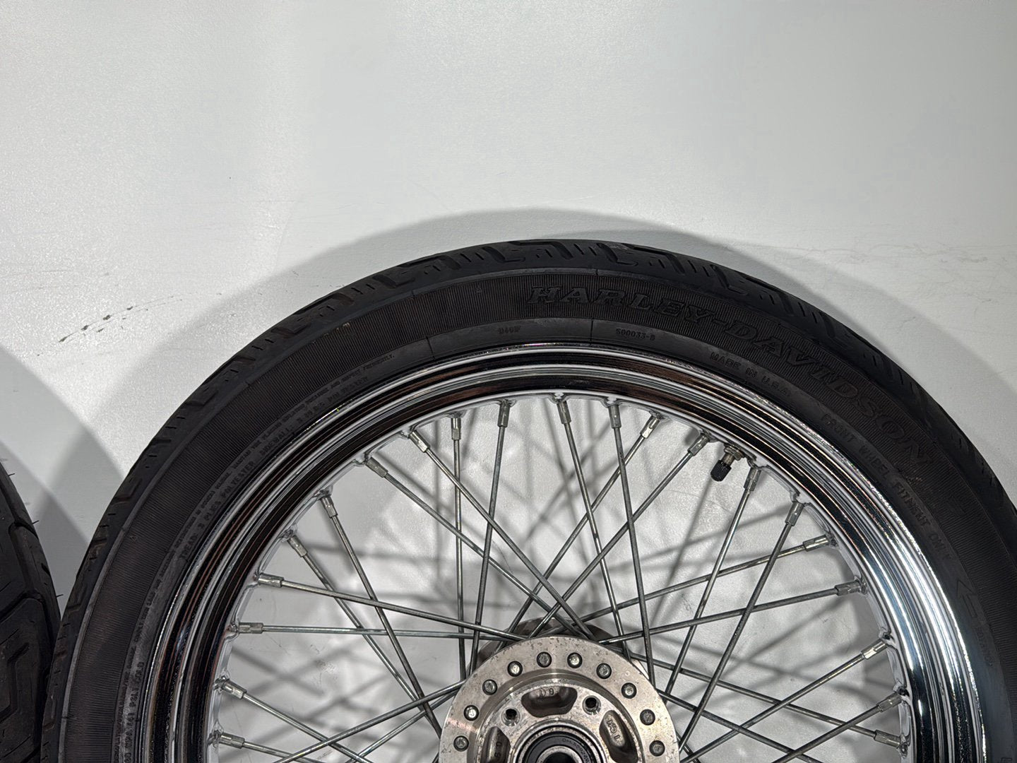 2001 Harley Sportster 883 Hugger XLH883 OEM Front Rear Wheel Rim Tire Spoked