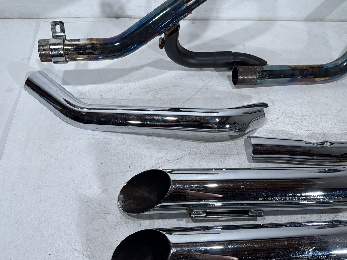 2006 Harley Dyna Super Glide FXDI OEM Exhaust Header Pipes Muffler