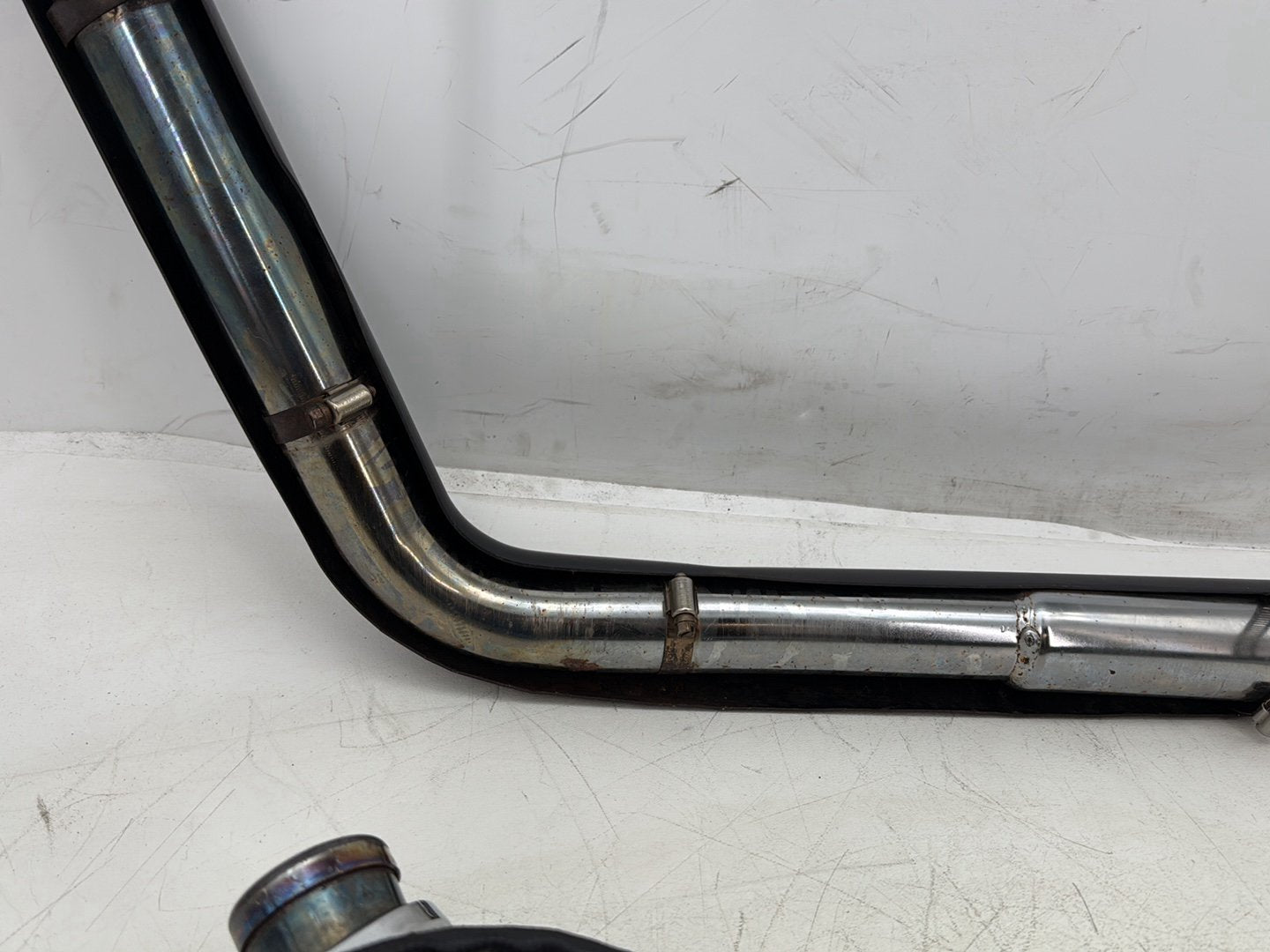 2007 Harley Dyna Street Bob FXDBI OEM Exhaust Header Pipes Vance & Hines