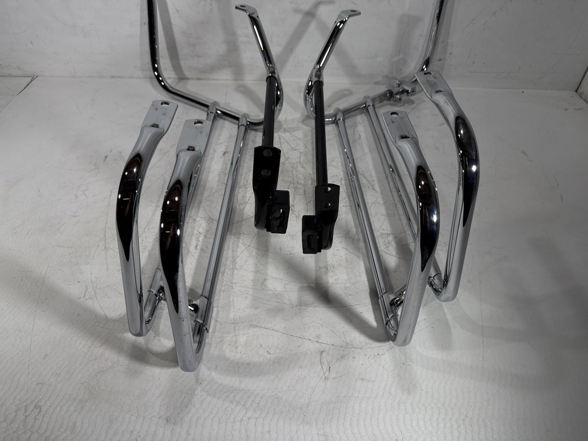 2007 Harley Electra Glide Touring CVO Rear Left Right Saddlebag Guard Rails Bar