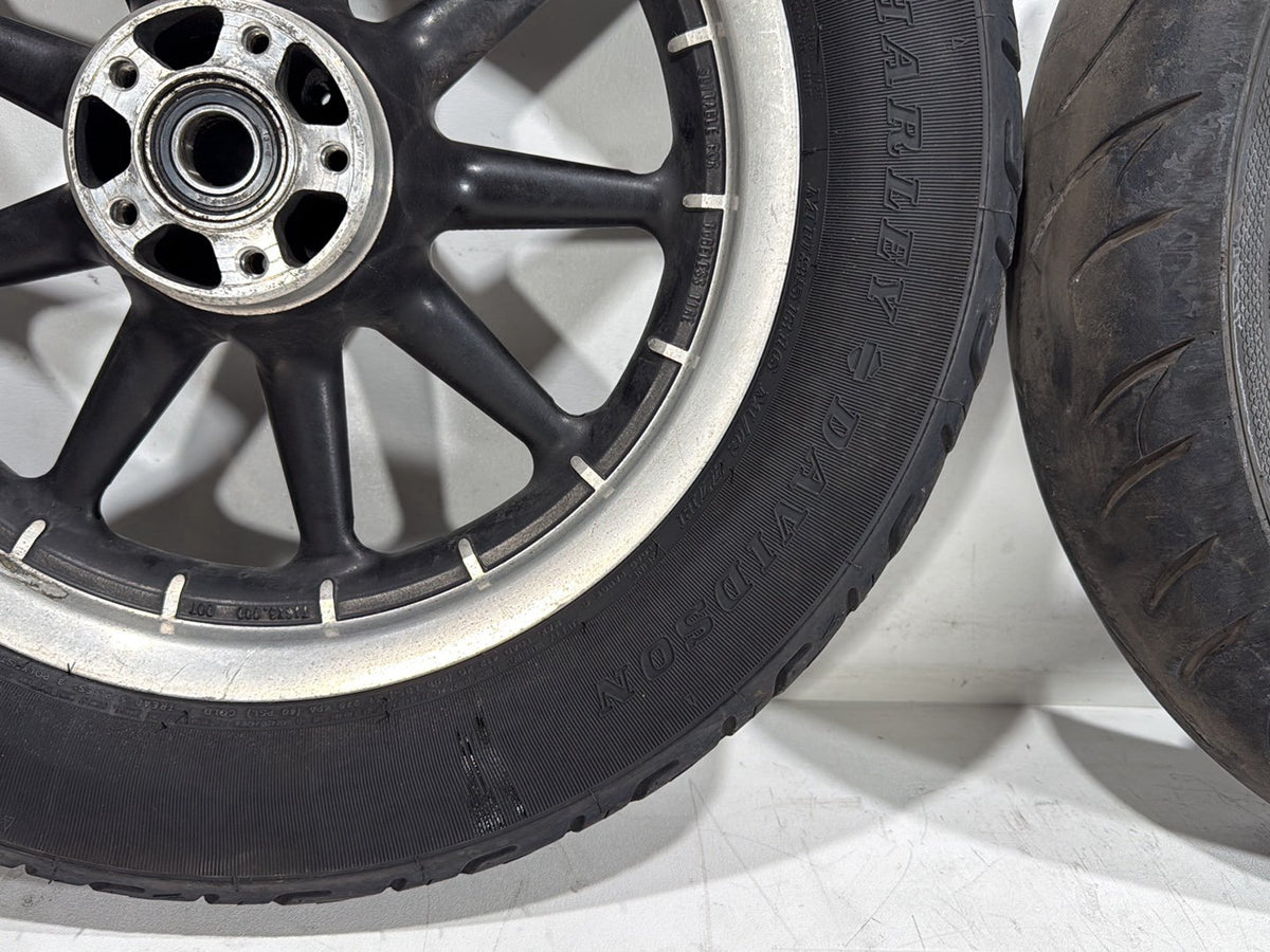 2007 Harley Touring FLHTP Electra Glide Police OEM Front Rear Wheel Rim Tire 16"