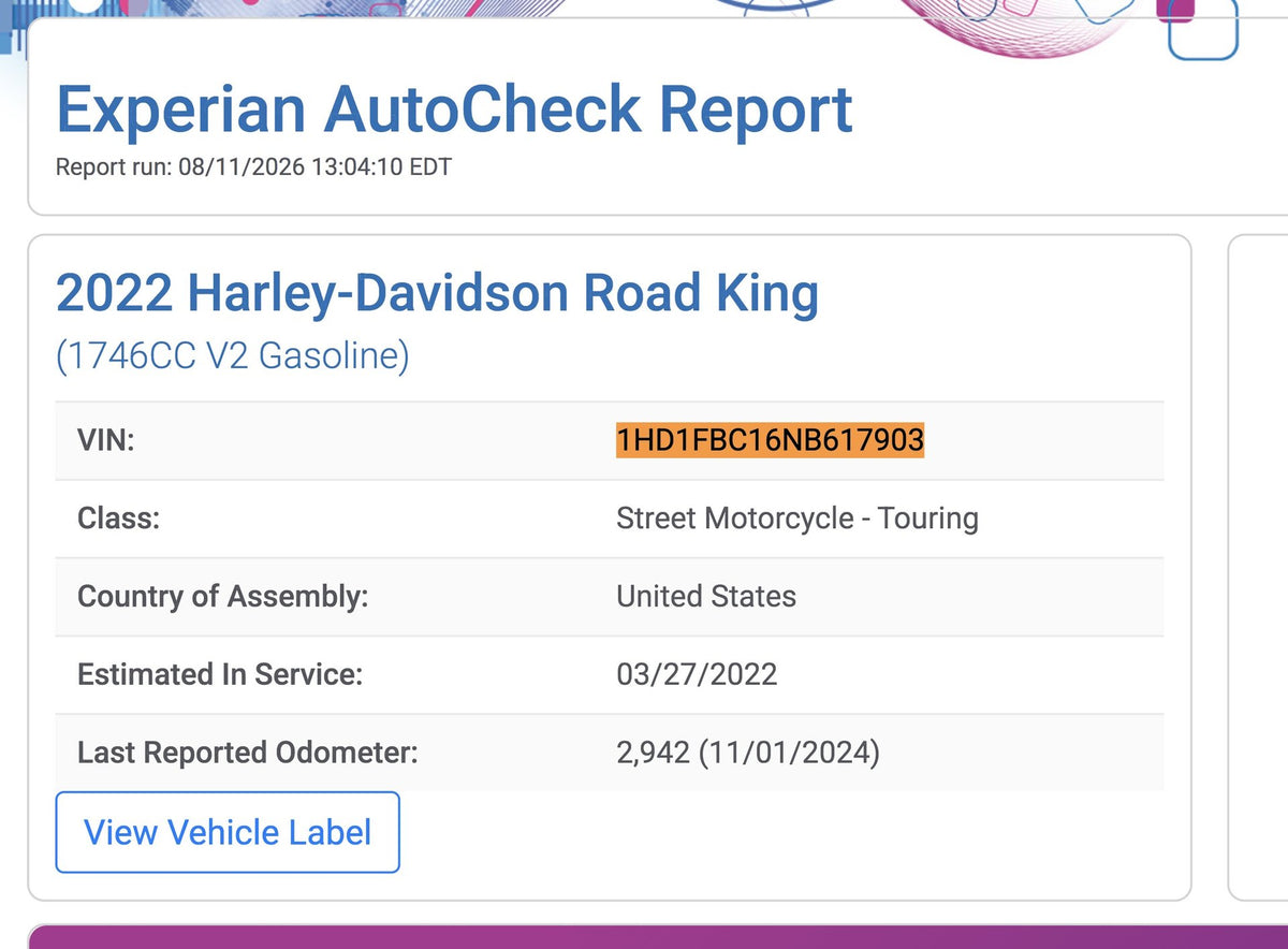 2017-2026 Harley-Davidson Road King FLHR Touring