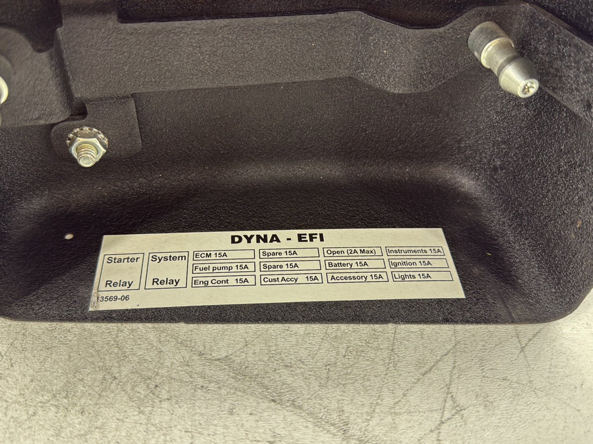 2010 Harley Dyna Fat Bob FXDF OEM Electrical Panel Holder Bracket Carrier Caddy
