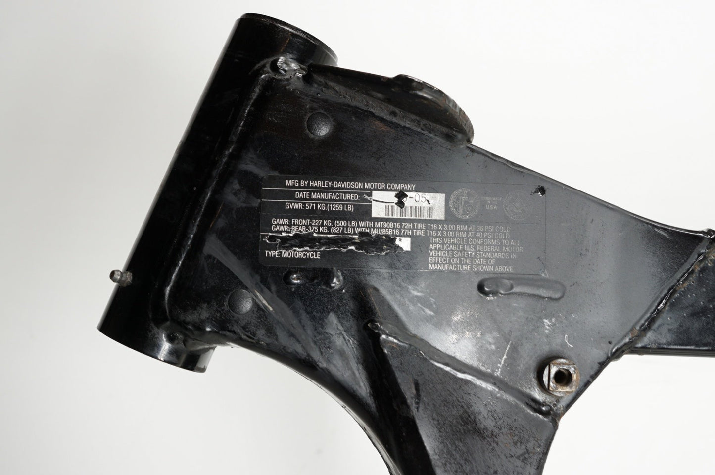 1999 - 2006 Harley-Davidson Touring Electra Glide Classic Body Main Frame Chassis SLVG 47900-02A