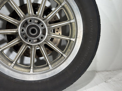 2004 Harley Dyna Super Glide FXDI OEM Front & Rear Wheel Rim Tire