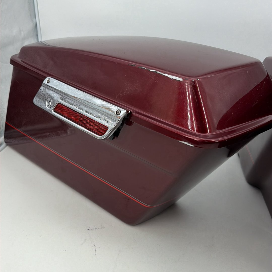 1999 - 2006 Harley-Davidson Touring Road King Left Right Saddlebags Luggage NOKey 90752-93