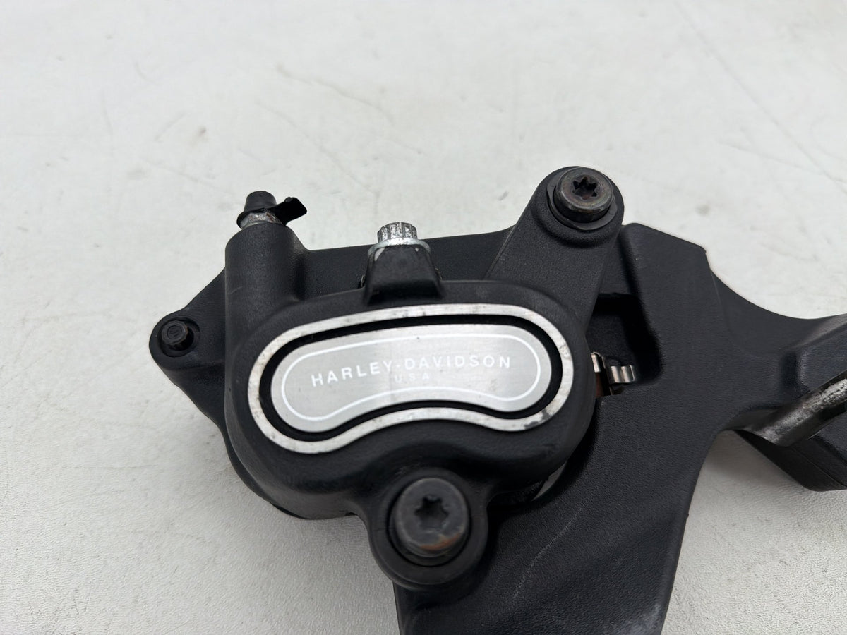 2016 Harley Dyna Fat Bob FXDF 103 OEM Rear Back Brake Caliper w/ Bracket