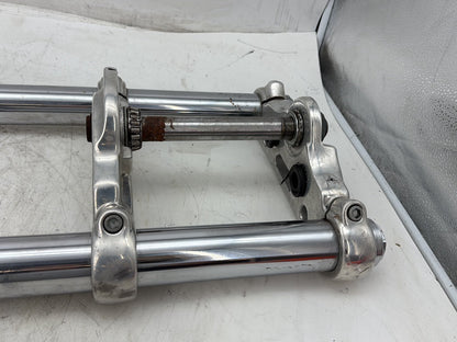 2012 Harley Dyna FXDF Fat Bob OEM Front Triple Tree Set & LH RH Fork Legs Sliders