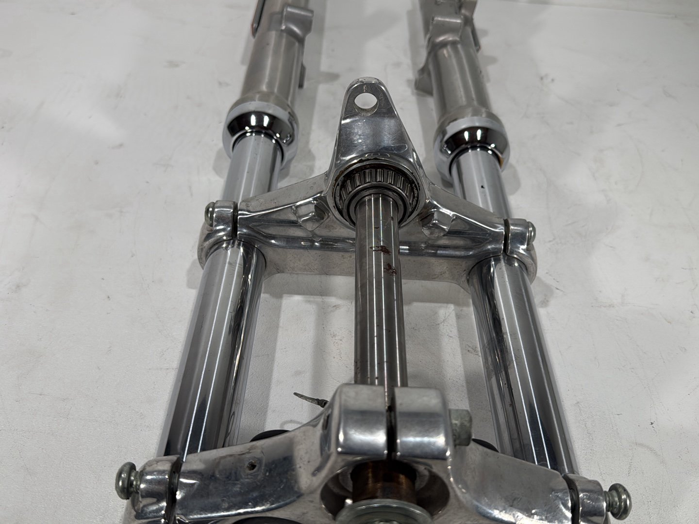 2001 Harley Sportster 883 Hugger XLH883 OEM Front Triple Tree Set & LH RH Fork Legs Sliders