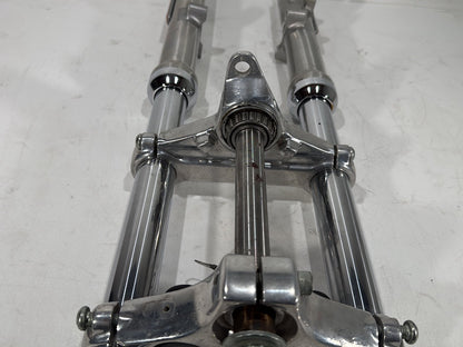 2001 Harley Sportster 883 Hugger XLH883 OEM Front Triple Tree Set & LH RH Fork Legs Sliders
