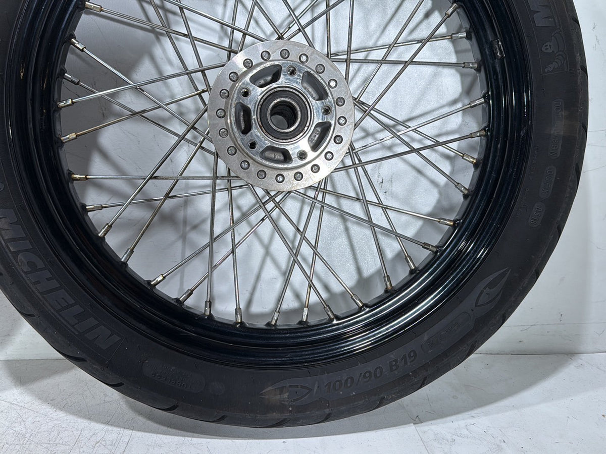 2009 Harley Dyna Street Bob FXDB OEM Front Rear Wheel Rim Tire Spoked