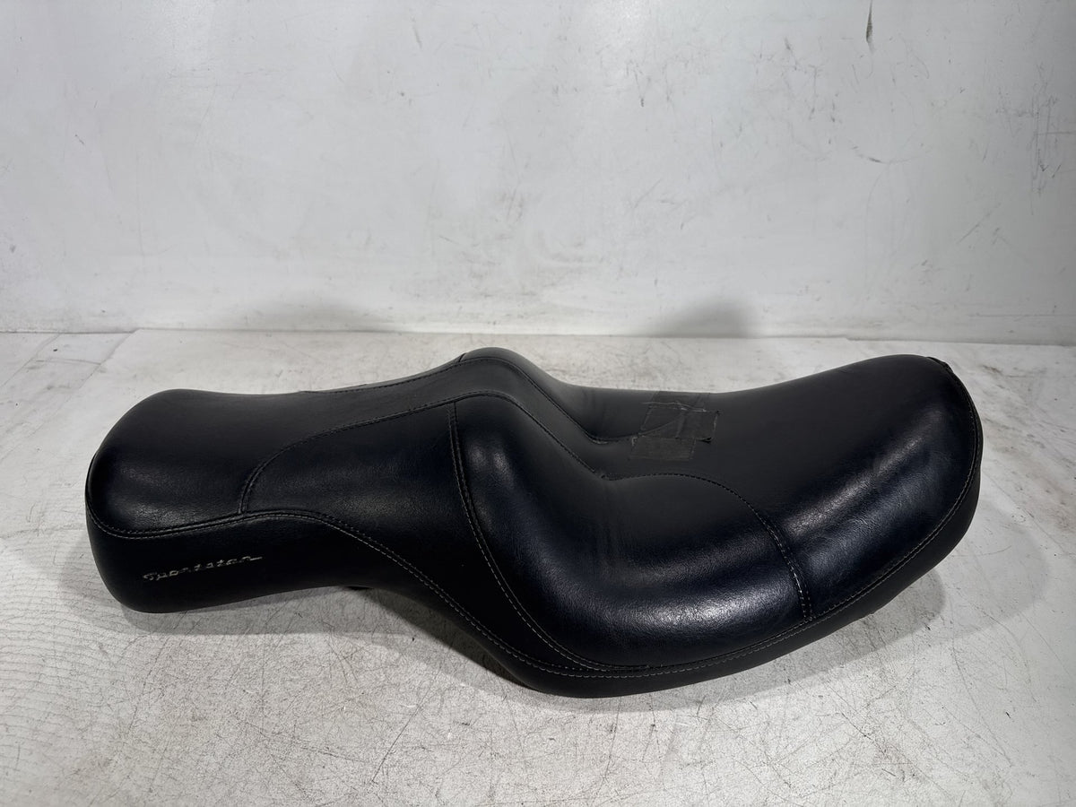 00 Harley Sportster 1200 Custom XL1200C Passenger Rider Driver Seat Saddle Torn
