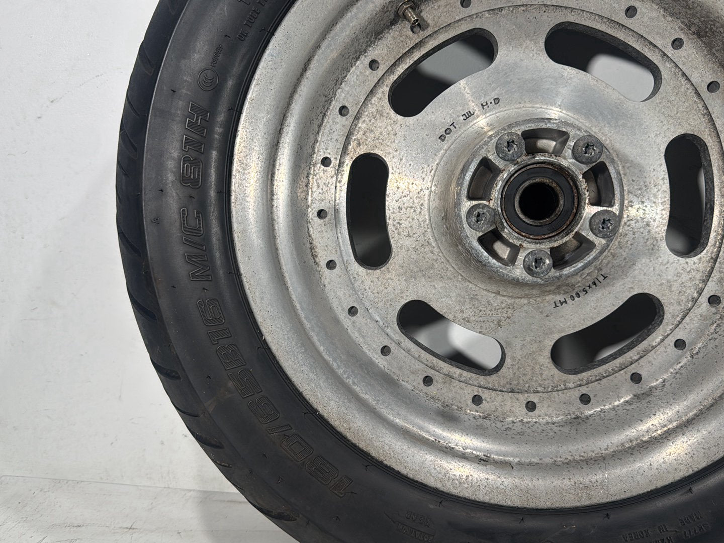 2012 Harley Dyna Fat Bob FXDF 103 OEM Rear Wheel Rim Tire