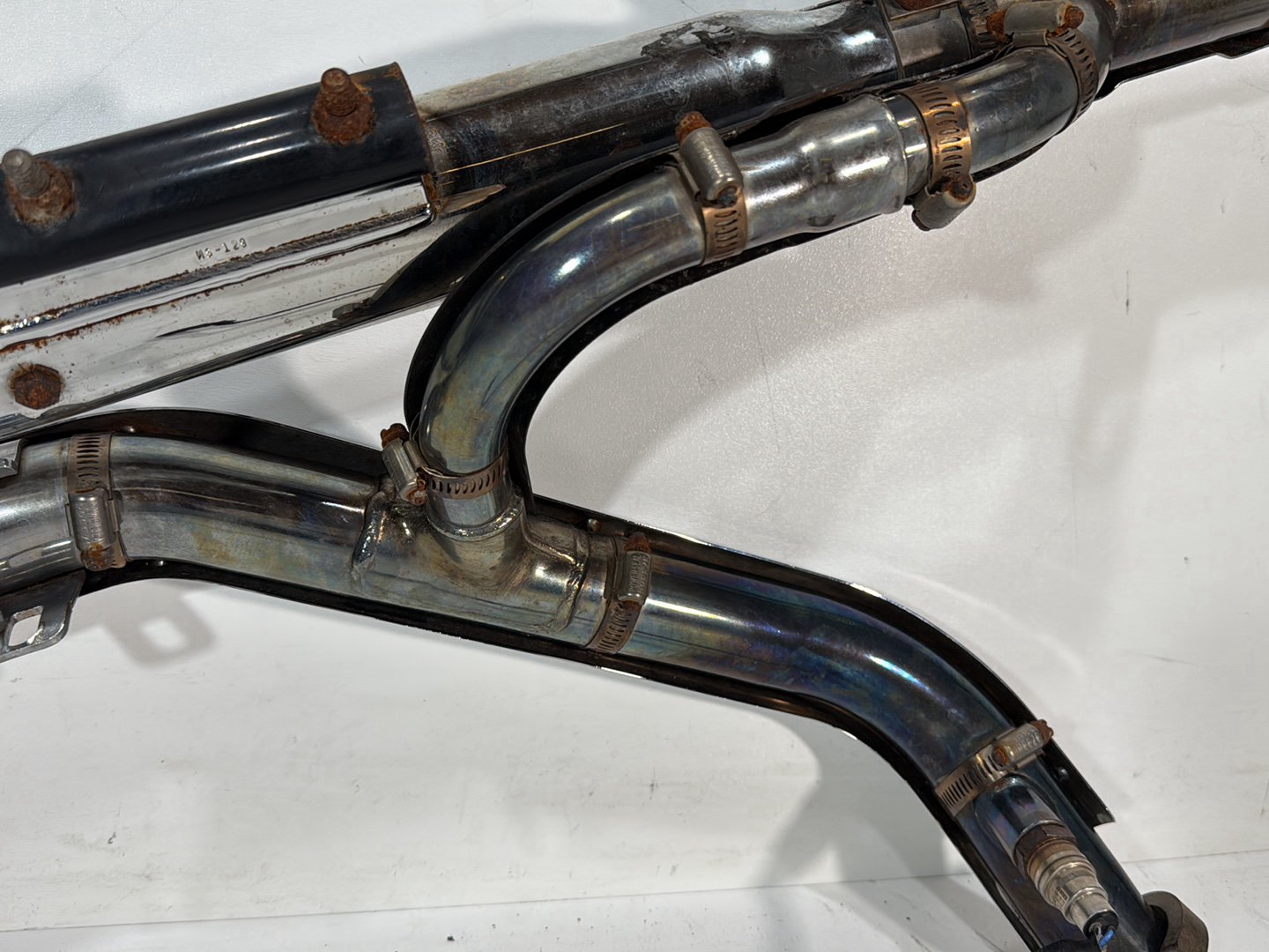 2008 Harley Dyna FXDL Low Rider Anniversary OEM Exhaust Header Pipes Muffler
