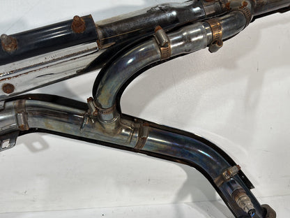 2008 Harley Dyna FXDL Low Rider Anniversary OEM Exhaust Header Pipes Muffler
