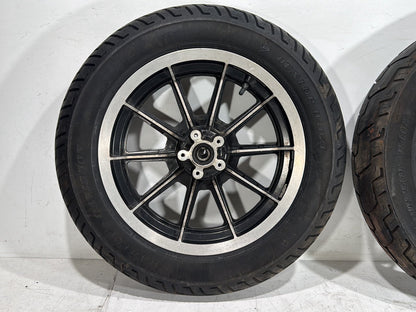 1997 Harley Road King Touring Police Front & Rear Wheel Rim Tire 43402-87A 16"