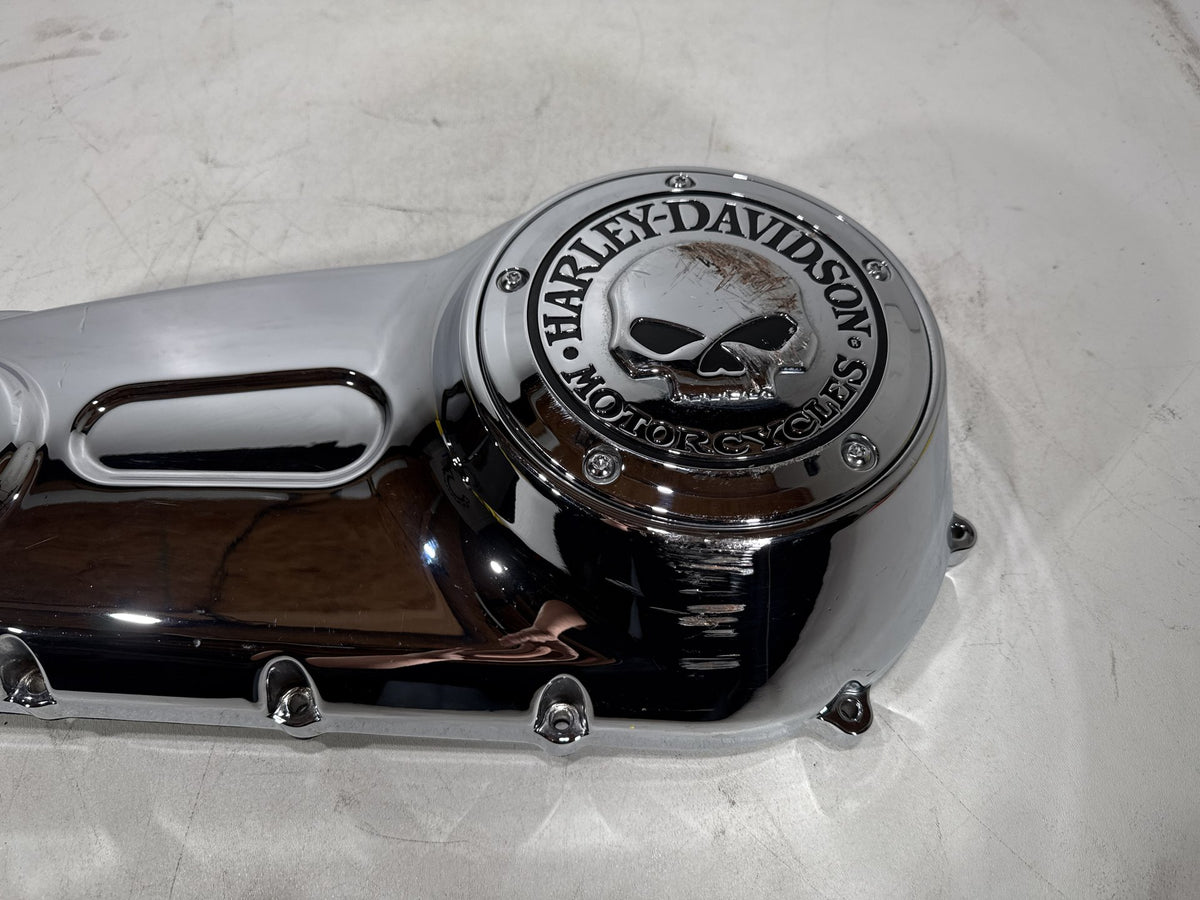 2011 Harley Softail Deluxe FLSTN OEM Outer Primary Clutch Cover SCRATCHED
