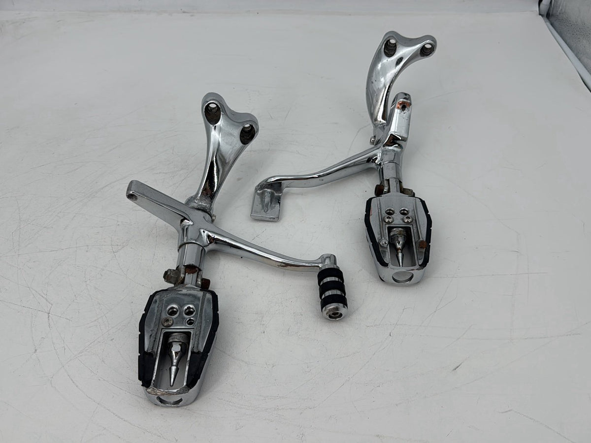 09 Harley Sportster 1200 Low Left Right Foot Brake Control Pegs Kuryakyn Zombie