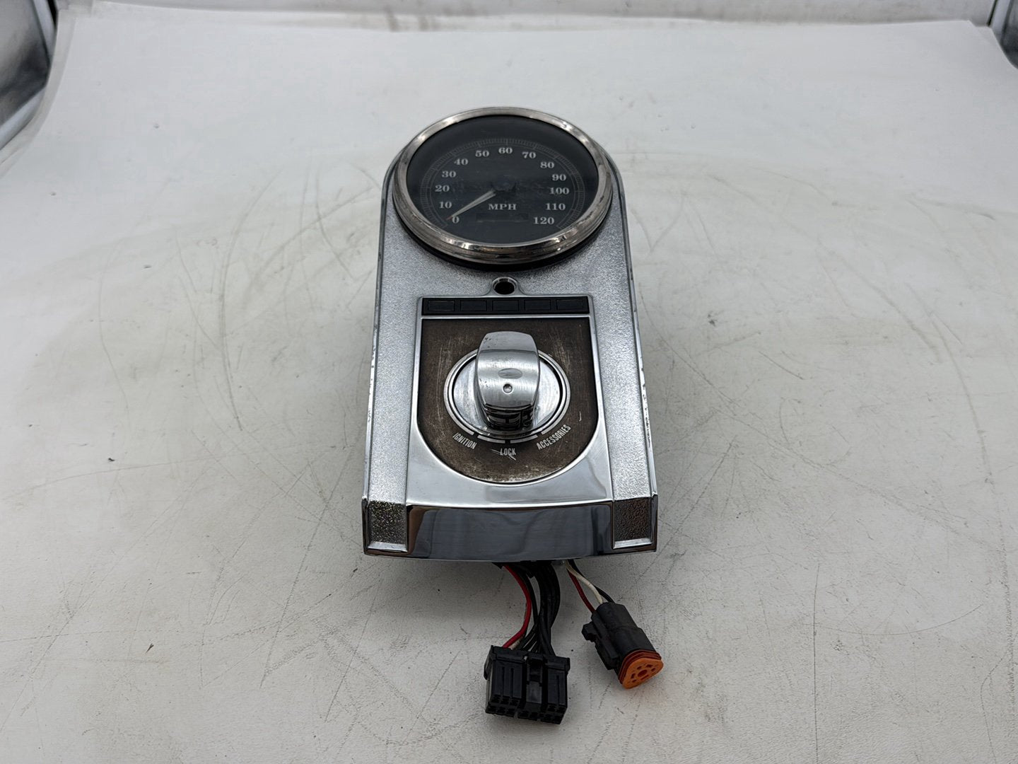 97 Harley Softail Heritage Classic Fuel Tank Dash Console Speedometer NOKey 36K