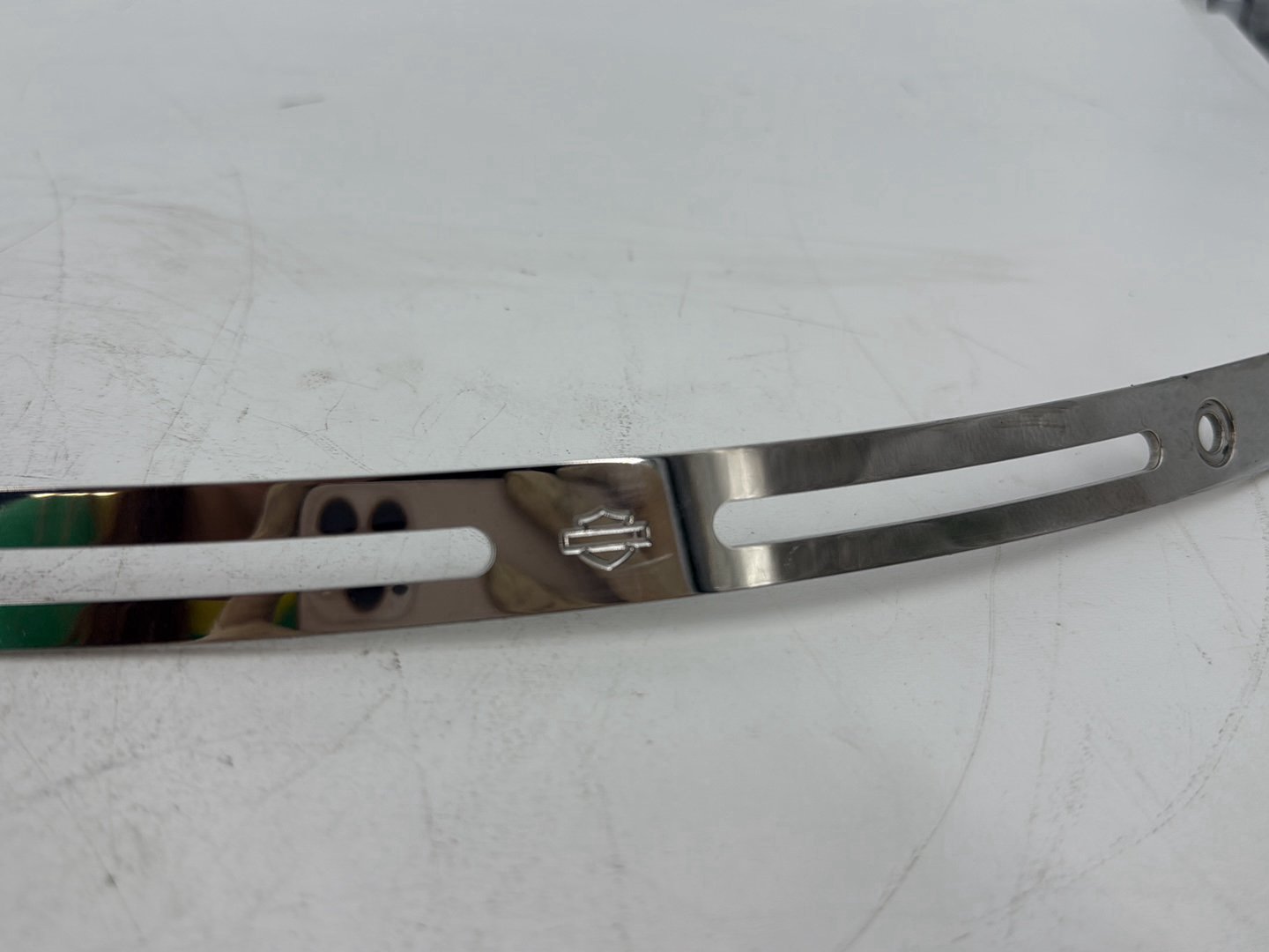 2008 Harley Touring FLHTCU Electra Glide Ultra OEM Front Windshield Mount Trim Strip 58247-96