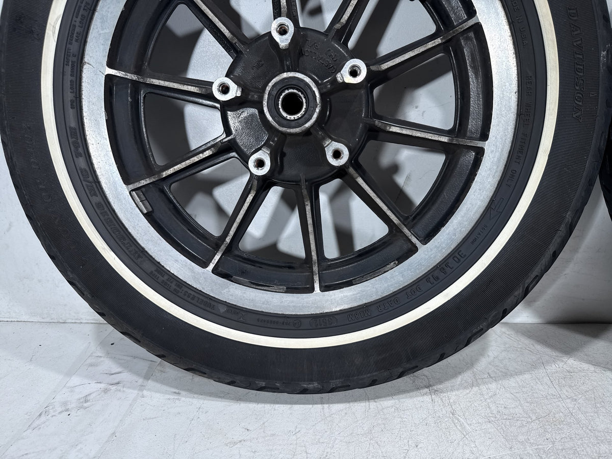 1995 Harley Electra Glide Touring FLHT Front & Rear Wheel Rim Tire MT90B16 16"