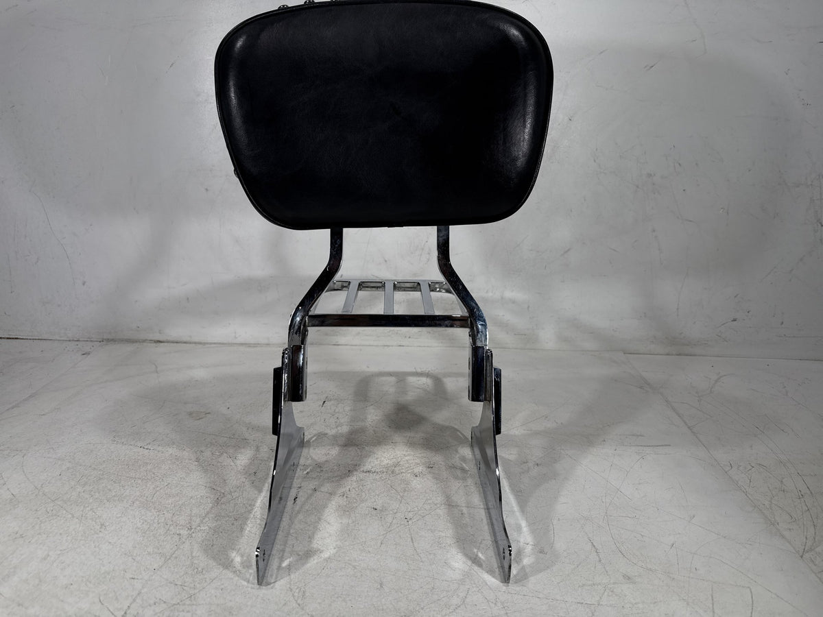 2001 Harley Heritage Softail Classic OEM Rear Sissy Bar w/ Backrest Cushion Pad